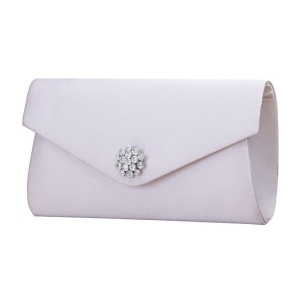 The Perfect Bridal Company Melody Clutch Bag Silver